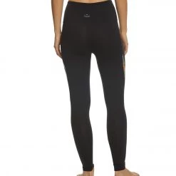 Beyond Yoga Prismatic High Waisted Midi Yoga Leggings Jet Black CLOTHING