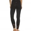 Beyond Yoga Double Up High Waisted Midi Yoga Leggings Jet Black CLOTHING
