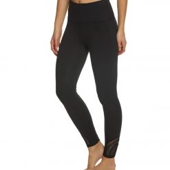 Beyond Yoga Double Up High Waisted Midi Yoga Leggings Jet Black CLOTHING