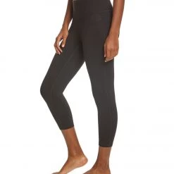 Women PrAna Transform High Waisted Yoga Capris Black
