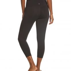Women PrAna Transform High Waisted Yoga Capris Black