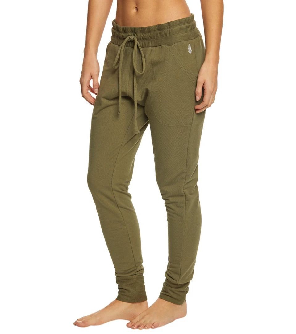 Free People Movement Sunny Skinny Sweat Pants Army 4 Free People Movement Sunny Skinny Sweat Pants Army