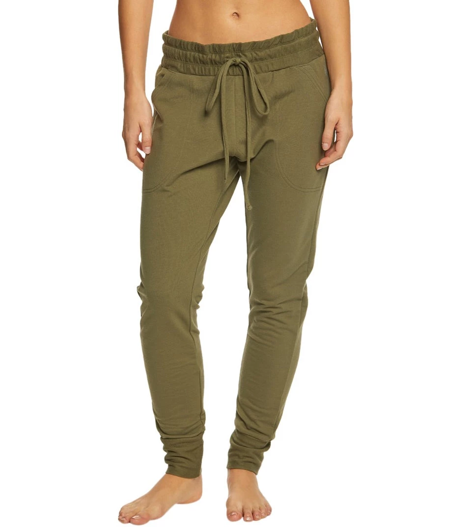 Free People Movement Sunny Skinny Sweat Pants Army 8 Free People Movement Sunny Skinny Sweat Pants Army