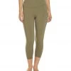 PrAna Transform High Waisted Yoga Capris Rye Green 2 PrAna Transform High Waisted Yoga Capris Rye Green