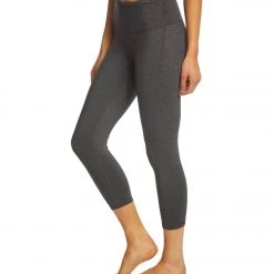 PrAna Transform High Waisted Yoga Capris Charcoal Heather
