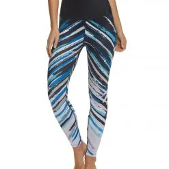 Beyond Yoga Lux High Waisted Chevron Midi Yoga Leggings Painted Chevron