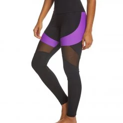 CLOTHING Onzie High Waisted Royal Yoga Leggings Electric Purple Combo