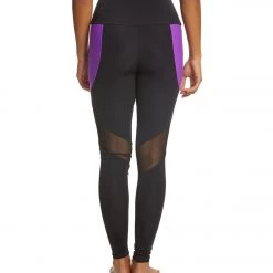 CLOTHING Onzie High Waisted Royal Yoga Leggings Electric Purple Combo