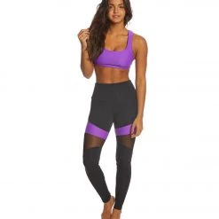 CLOTHING Onzie High Waisted Royal Yoga Leggings Electric Purple Combo
