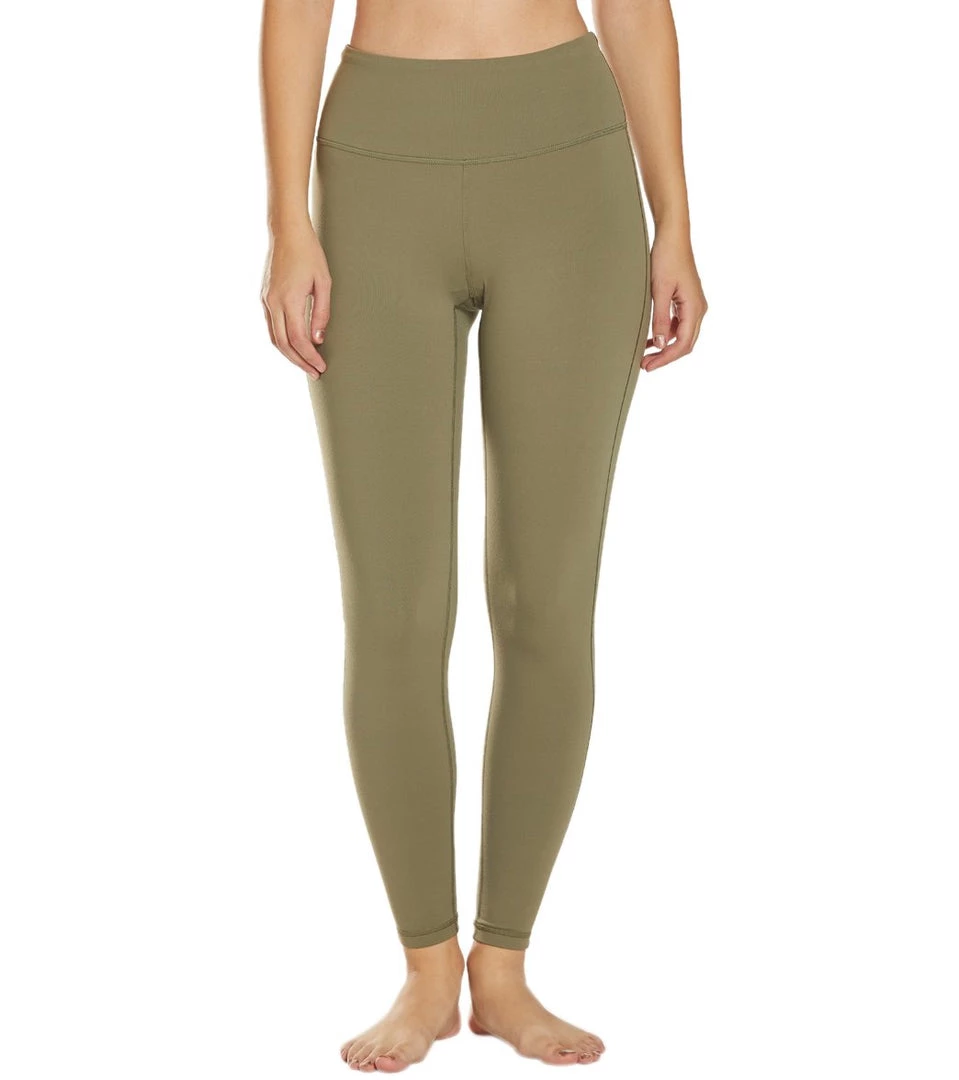 PrAna Transform High Waisted Yoga Leggings Rye Green 3 PrAna Transform High Waisted Yoga Leggings Rye Green
