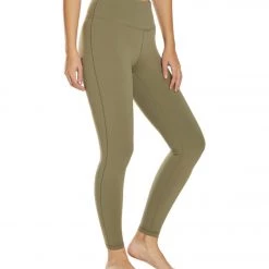 PrAna Transform High Waisted Yoga Leggings Rye Green 10 PrAna Transform High Waisted Yoga Leggings Rye Green