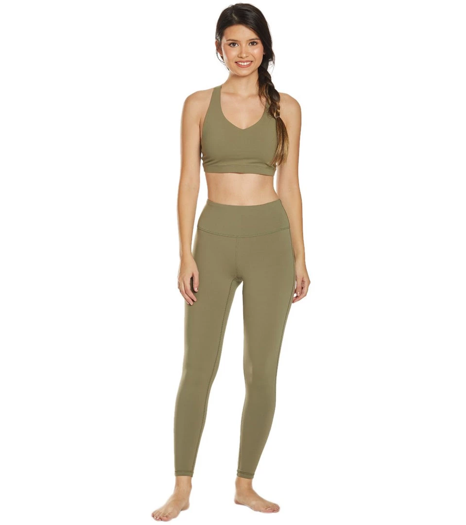 PrAna Transform High Waisted Yoga Leggings Rye Green 6 PrAna Transform High Waisted Yoga Leggings Rye Green