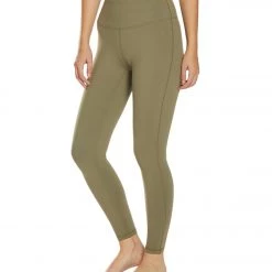 PrAna Transform High Waisted Yoga Leggings Rye Green 13 PrAna Transform High Waisted Yoga Leggings Rye Green