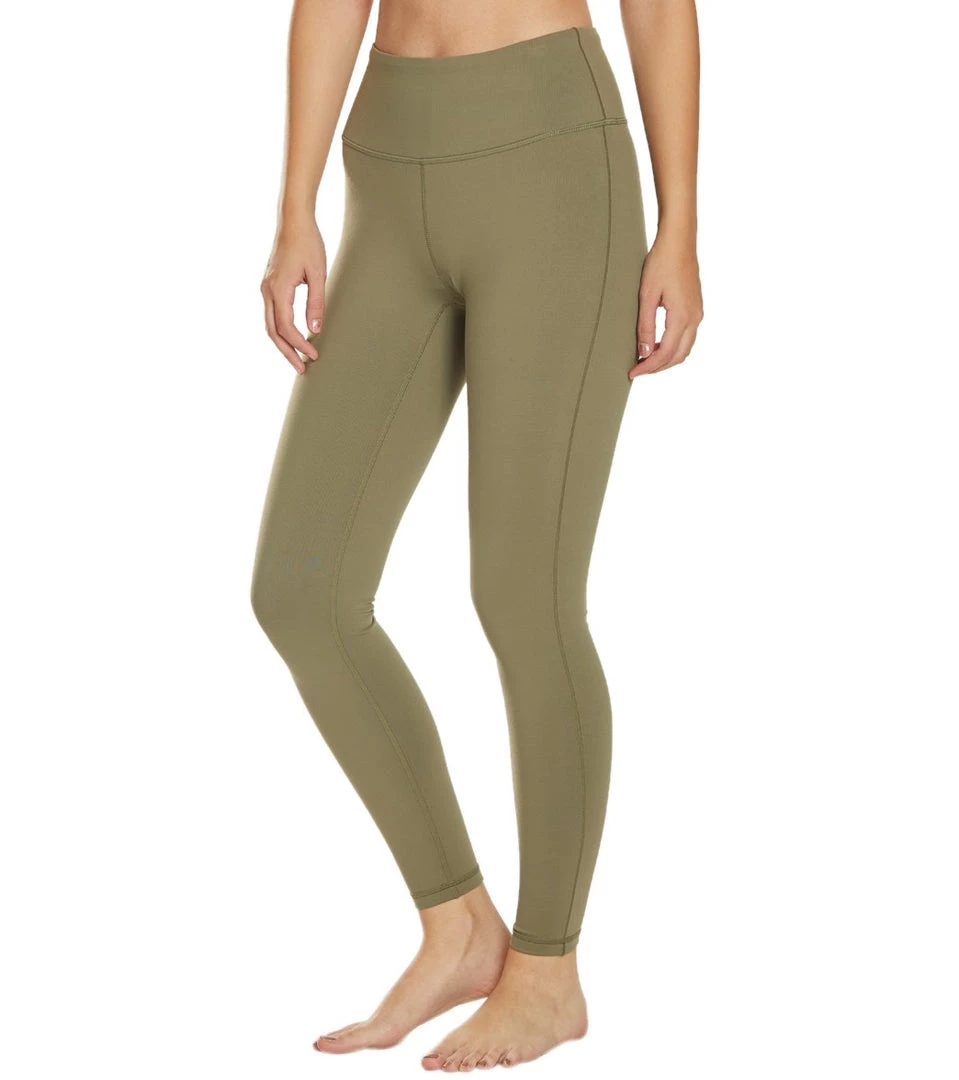 PrAna Transform High Waisted Yoga Leggings Rye Green 7 PrAna Transform High Waisted Yoga Leggings Rye Green