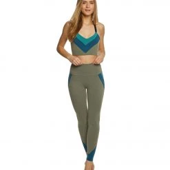 Beyond Yoga Block And Key High Waisted Midi Yoga Leggings Timber Heather Colorblock CLOTHING 11 Beyond Yoga Block And Key High Waisted Midi Yoga Leggings Timber Heather Colorblock CLOTHING