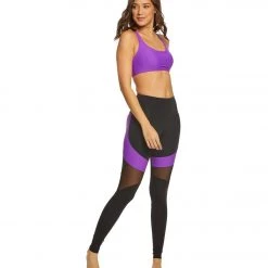 Onzie High Waisted Royal Yoga Leggings Electric Purple CLOTHING