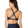 CLOTHING Beyond Yoga Double Back Alloy Speckled Bra Nocturnal Navy Silver Speckle
