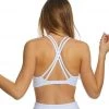 Beyond Yoga Double Back Alloy Speckled Bra White-Rose Gold Speckle