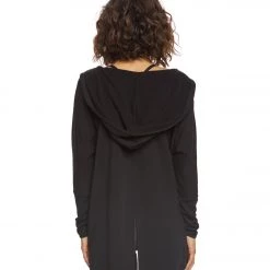 CLOTHING Beyond Yoga Love And Fleece Hooded Cardigan Black 10 CLOTHING Beyond Yoga Love And Fleece Hooded Cardigan Black
