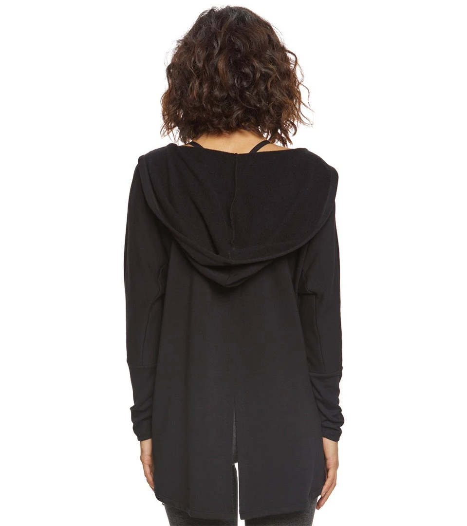 CLOTHING Beyond Yoga Love And Fleece Hooded Cardigan Black 5 CLOTHING Beyond Yoga Love And Fleece Hooded Cardigan Black