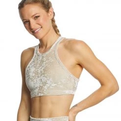 Beyond Yoga Crushed Velvet Studio Bra Timber