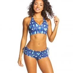 Onzie Stunning Yoga Sports Bra Blue Geode CLOTHING