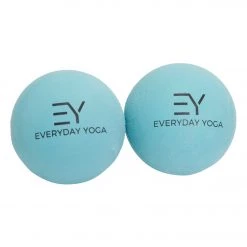 Everyday Yoga 2.5 Inch Yoga Massage Therapy Ball Set In Tote Aqua