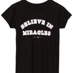 CLOTHING Spiritual Gangster Girls Believe Tee Vintage Black