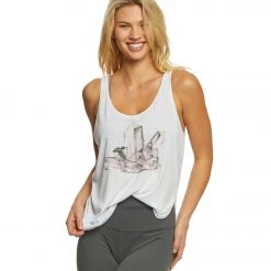 Everyday Yoga Crystal Tank White CLOTHING