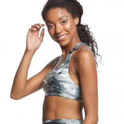 Onzie Mudra Yoga Sports Bra Marble Camo