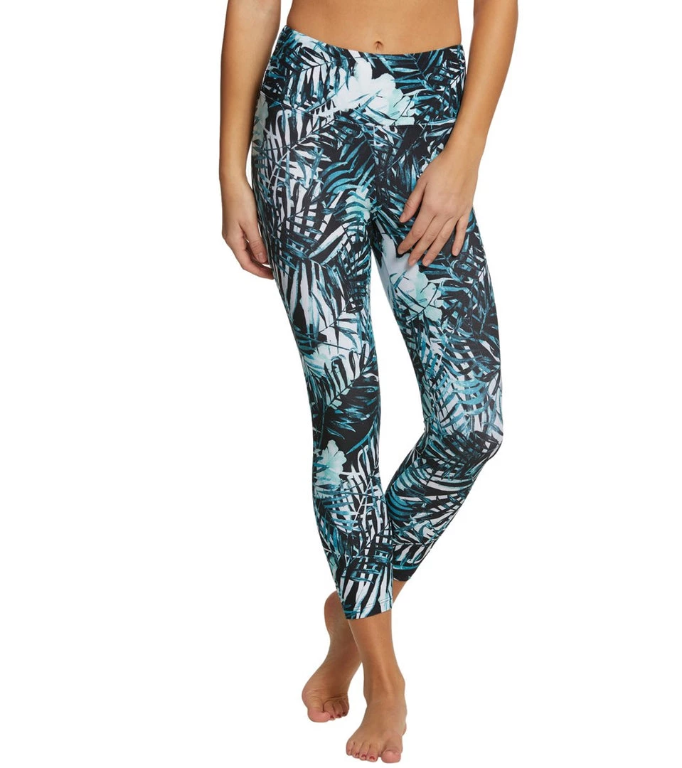CLOTHING Balance Collection Printed High Waisted Yoga Capris Aruba Blue Palm Tropics 3 CLOTHING Balance Collection Printed High Waisted Yoga Capris Aruba Blue Palm Tropics