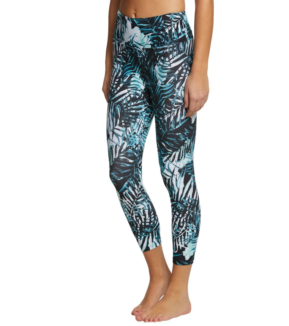 CLOTHING Balance Collection Printed High Waisted Yoga Capris Aruba Blue Palm Tropics 4 CLOTHING Balance Collection Printed High Waisted Yoga Capris Aruba Blue Palm Tropics