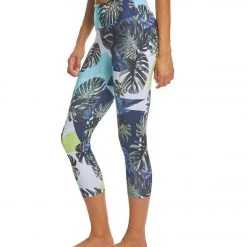 CLOTHING Balance Collection Printed High Waisted Yoga Capris Starry Night Geo
