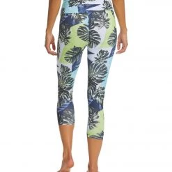 CLOTHING Balance Collection Printed High Waisted Yoga Capris Starry Night Geo