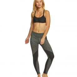 Marika Jordan Cosmos Yoga Leggings Heather Grey/Black Jacquard