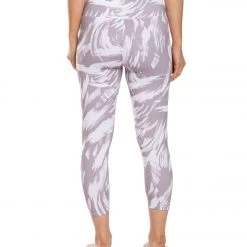 Balance Collection Printed High Waisted Yoga Capris Quail Invert Brush Strokes CLOTHING