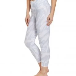 Balance Collection Printed High Waisted Yoga Capris Microchip Invert Brush Strokes