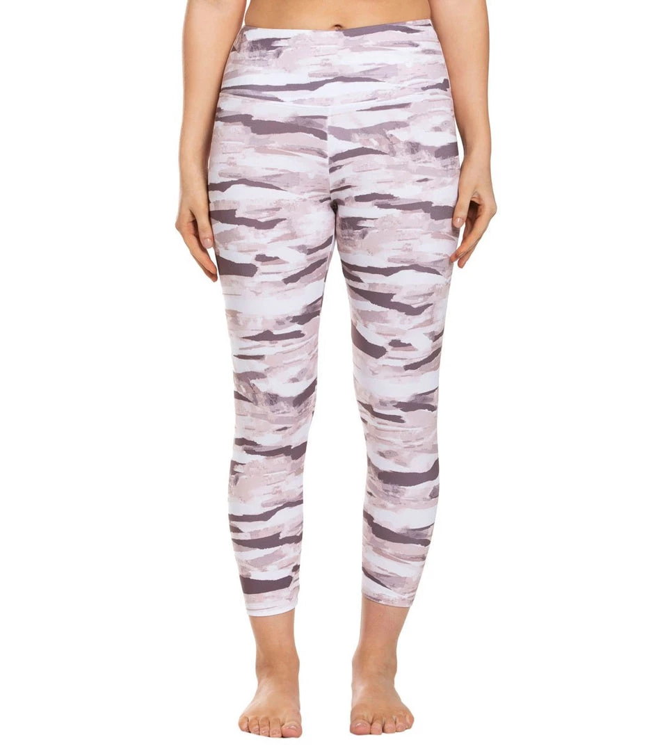 Balance Collection Printed High Waisted Yoga Capris Lotus Horizon Collage 9 Balance Collection Printed High Waisted Yoga Capris Lotus Horizon Collage