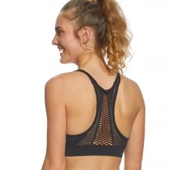 CLOTHING Marika Skylar Seamless Yoga Sports Bra Black