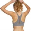 Marika Skylar Seamless Yoga Sports Bra Heather Charcoal CLOTHING