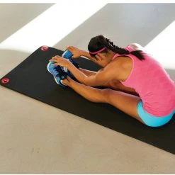 YOGA MATS & PROPS SPRI 56" Premium Hanging Mat (5/8") Black