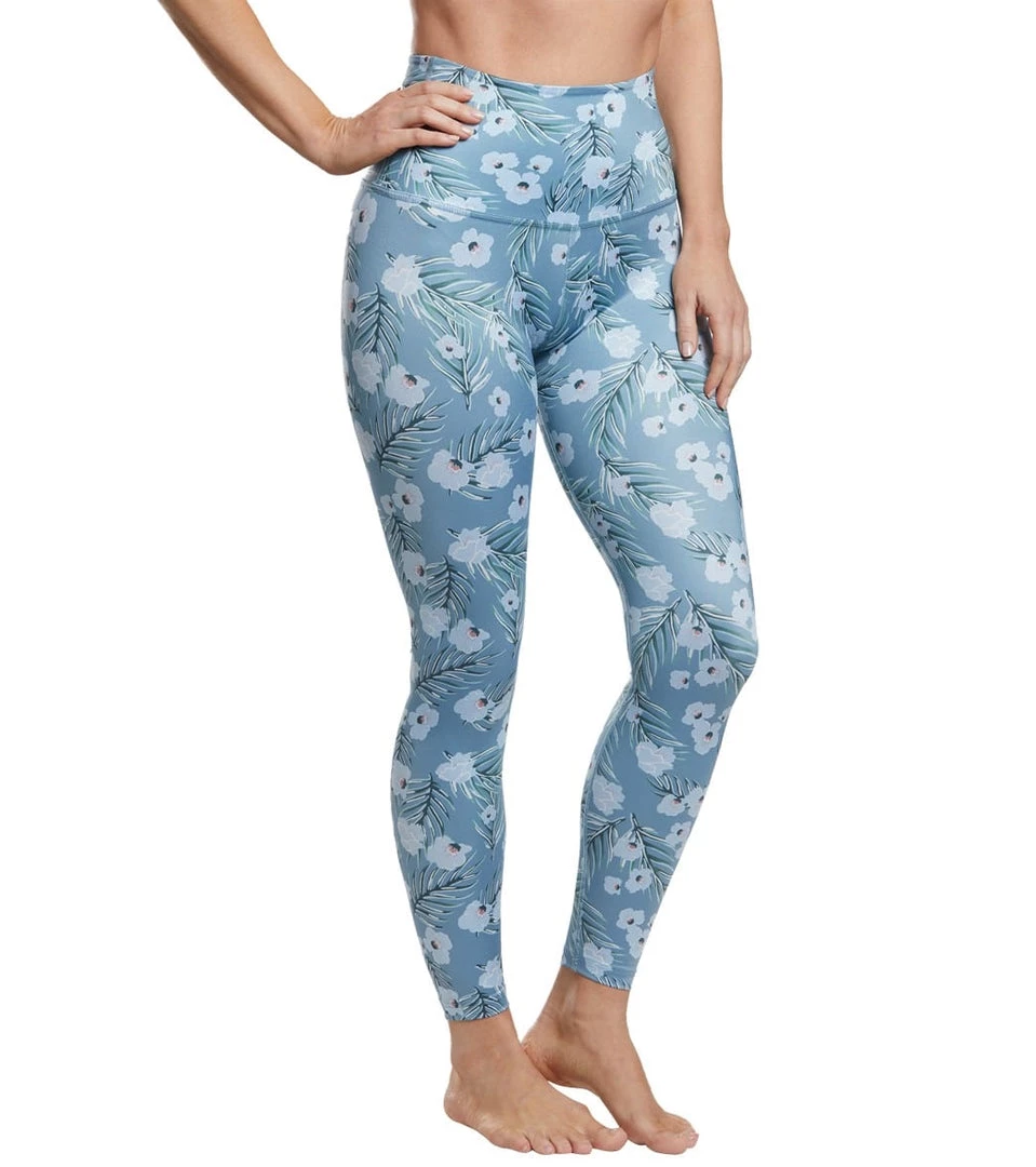 Beyond Yoga Lux High Waisted 7/8 Yoga Leggings Sky Blossoms 4 Beyond Yoga Lux High Waisted 7/8 Yoga Leggings Sky Blossoms