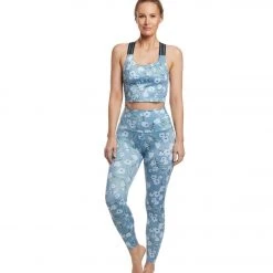 Beyond Yoga Lux High Waisted 7/8 Yoga Leggings Sky Blossoms 12 Beyond Yoga Lux High Waisted 7/8 Yoga Leggings Sky Blossoms