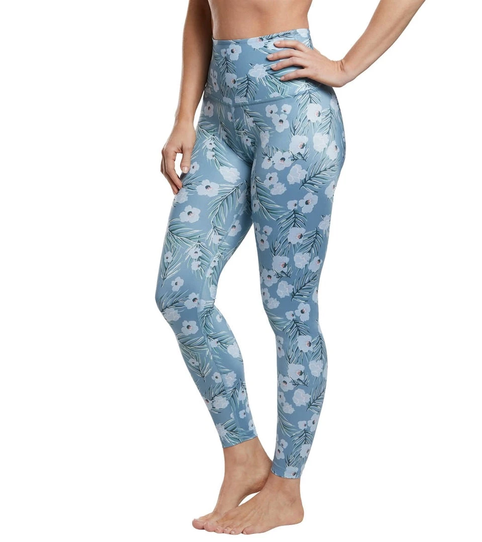 Beyond Yoga Lux High Waisted 7/8 Yoga Leggings Sky Blossoms 7 Beyond Yoga Lux High Waisted 7/8 Yoga Leggings Sky Blossoms