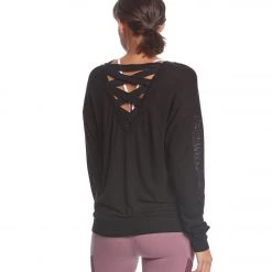 Hard Tail Lattice Pullover Black CLOTHING