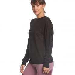 Hard Tail Lattice Pullover Black CLOTHING