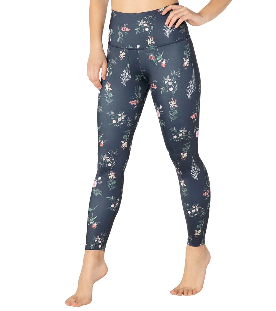 CLOTHING Beyond Yoga Lux High Waisted 7/8 Yoga Leggings Botanical Floral 4 CLOTHING Beyond Yoga Lux High Waisted 7/8 Yoga Leggings Botanical Floral