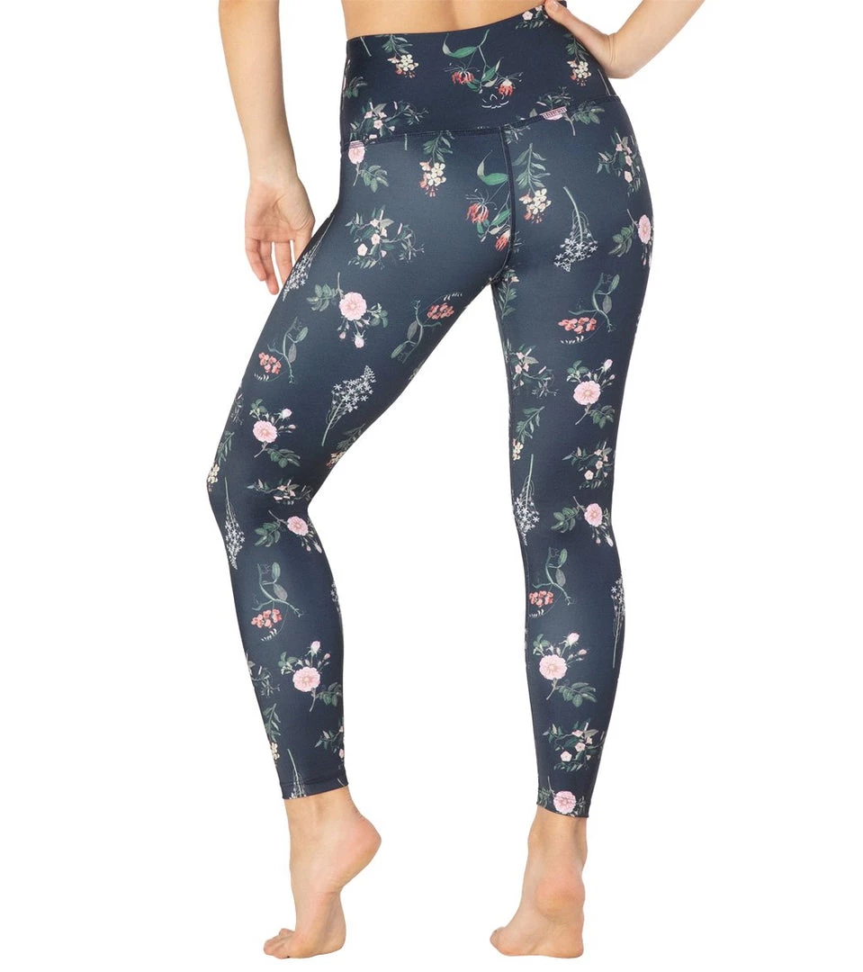 CLOTHING Beyond Yoga Lux High Waisted 7/8 Yoga Leggings Botanical Floral 5 CLOTHING Beyond Yoga Lux High Waisted 7/8 Yoga Leggings Botanical Floral