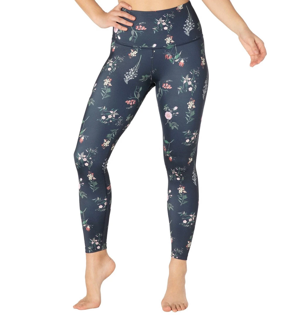 CLOTHING Beyond Yoga Lux High Waisted 7/8 Yoga Leggings Botanical Floral 8 CLOTHING Beyond Yoga Lux High Waisted 7/8 Yoga Leggings Botanical Floral