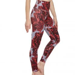Beyond Yoga Lux High Waisted 7/8 Yoga Leggings Peony Scarlet Sun
